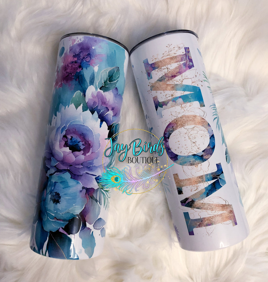 Mom floral 20oz tumbler