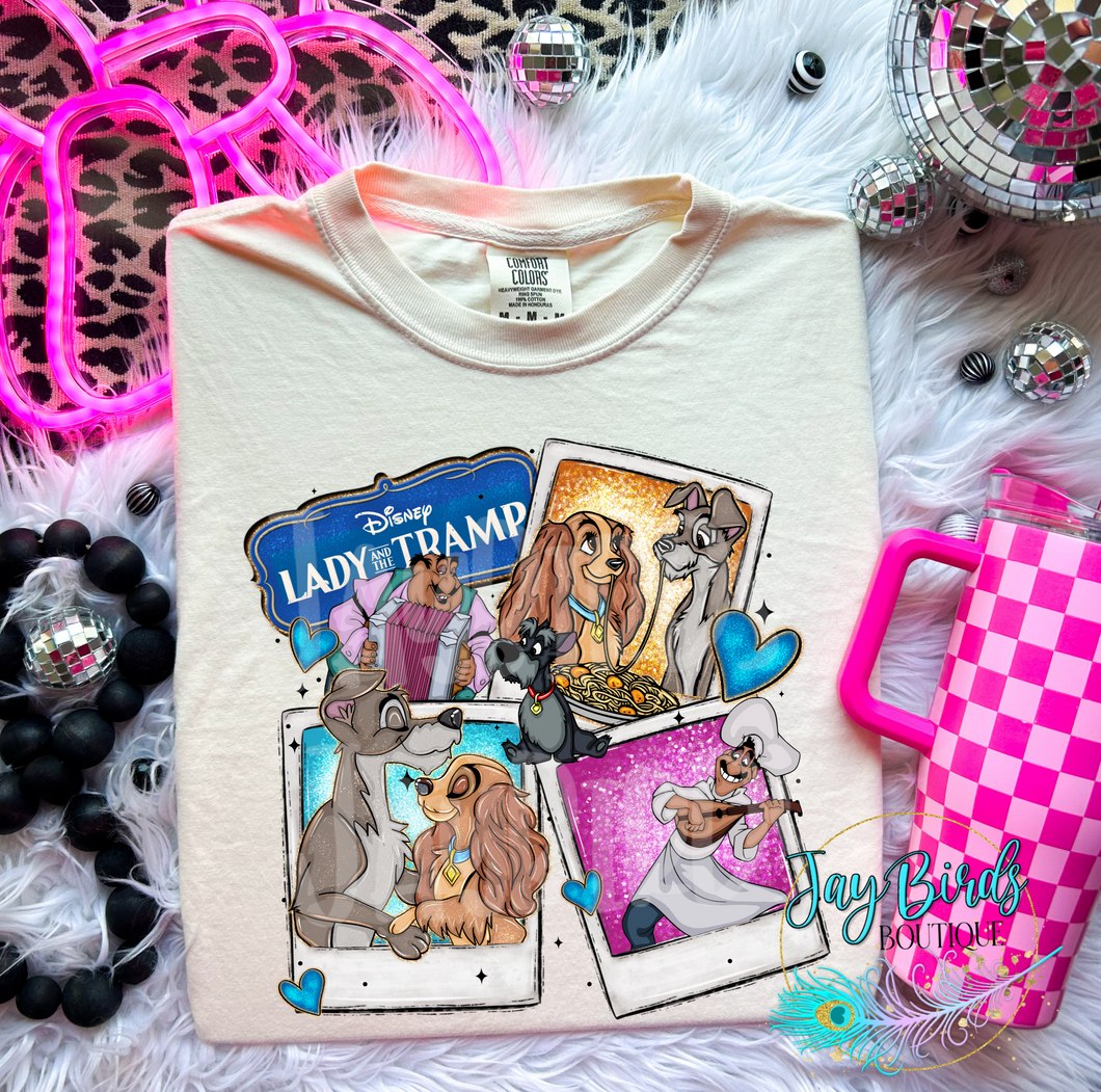 Polaroid Lady & Tramp Solid Tee