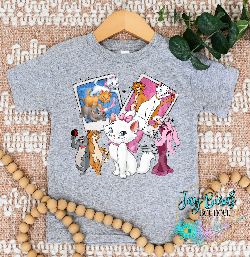 Polaroid Cats Solid Tee