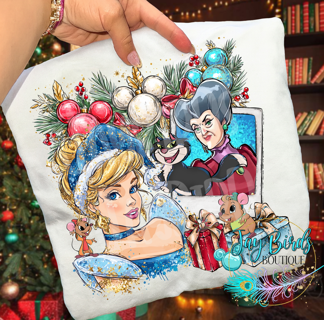 Christmas Polaroid Cinder Solid tee