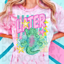 Load image into Gallery viewer, Later Gator, After while, Front and back Solid tee
