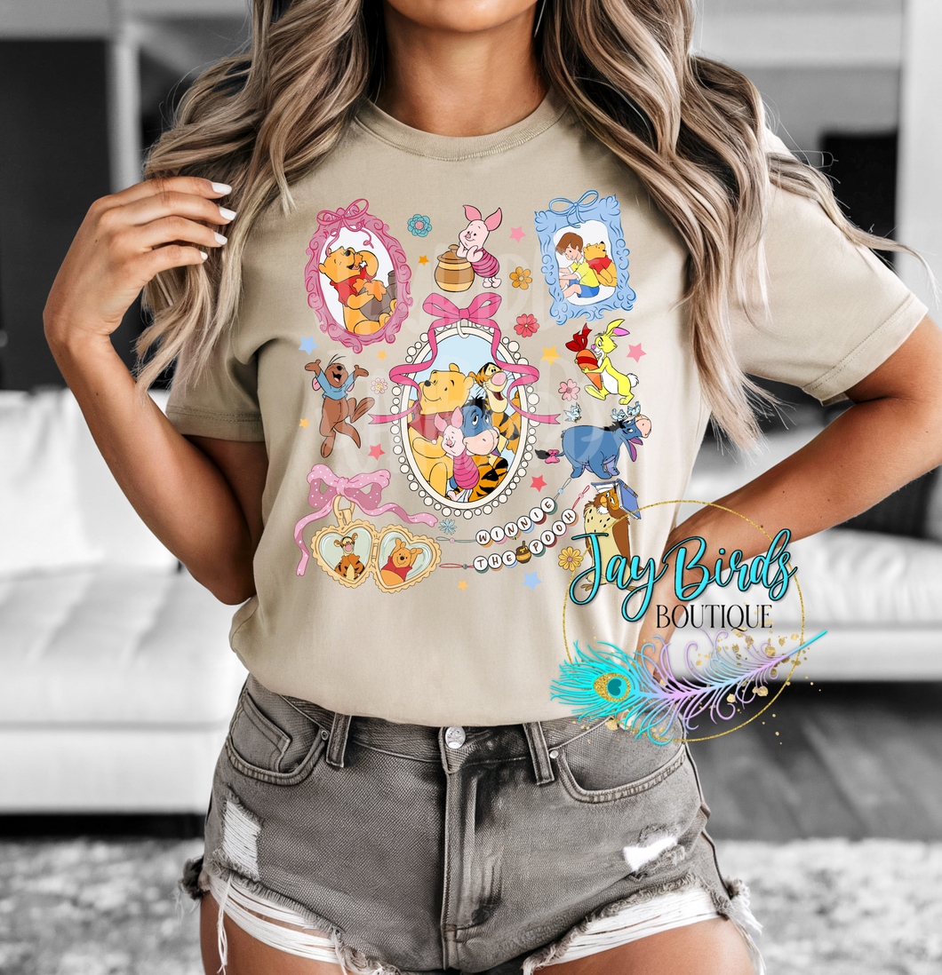 Winnie The Pooh & Friends Coquette Solid tee