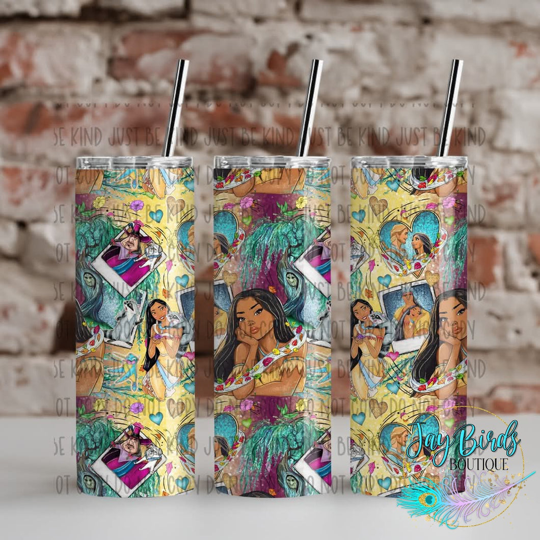 Polaroid Pocahontas Tumbler