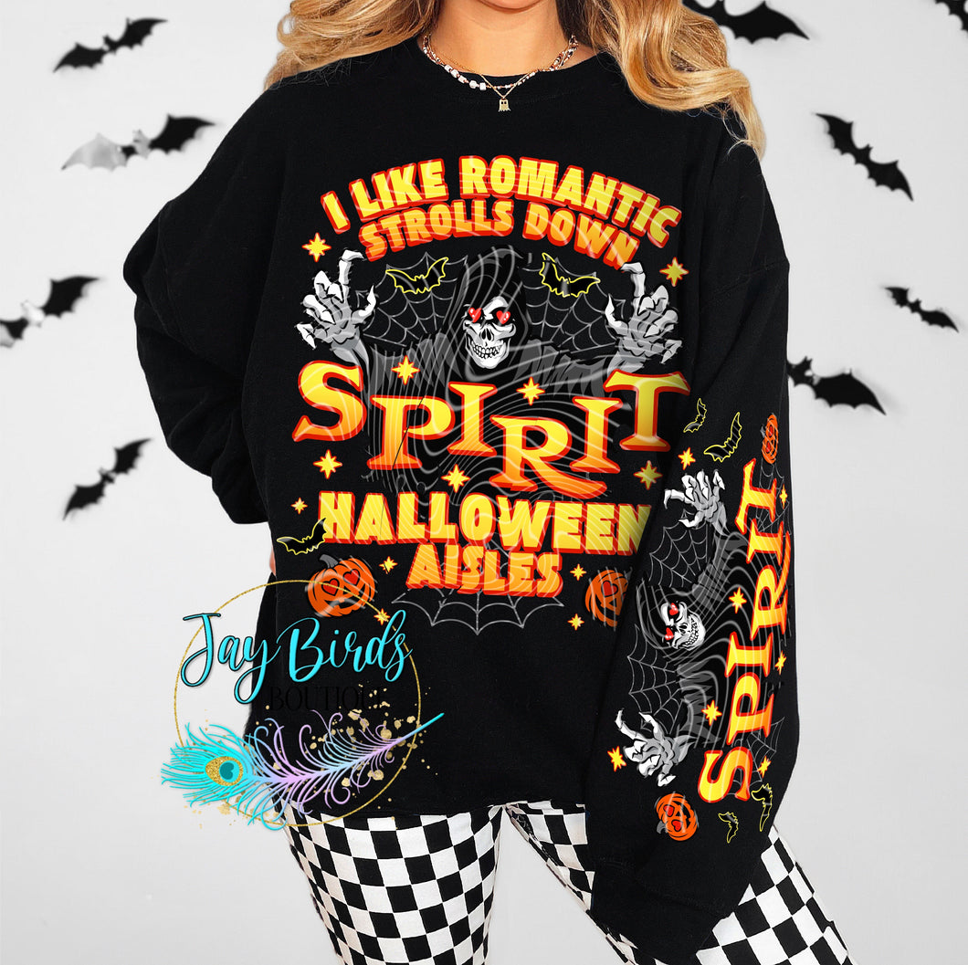 Spirit Halloween Crew W/ Sleeve Print