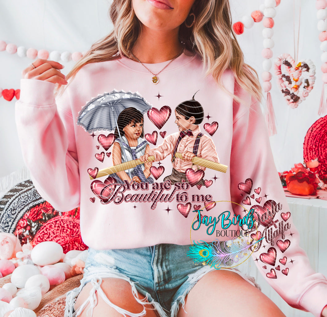 Rascals Valentine Crew W/ Sleeve Print