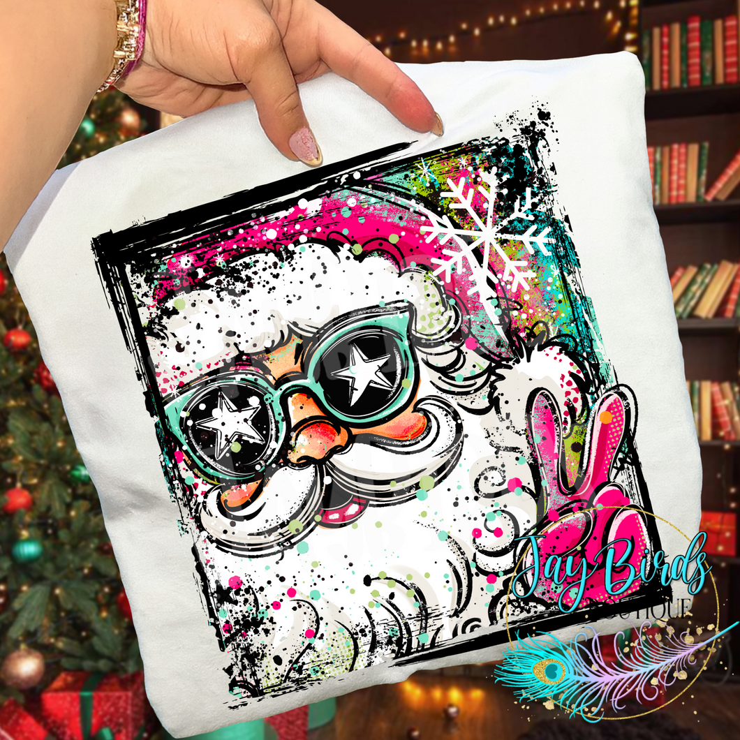 Santa Selfie Solid tee