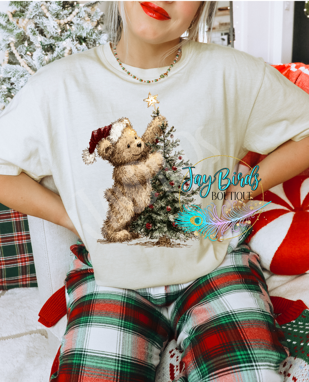 Christmas Bear Solid tee