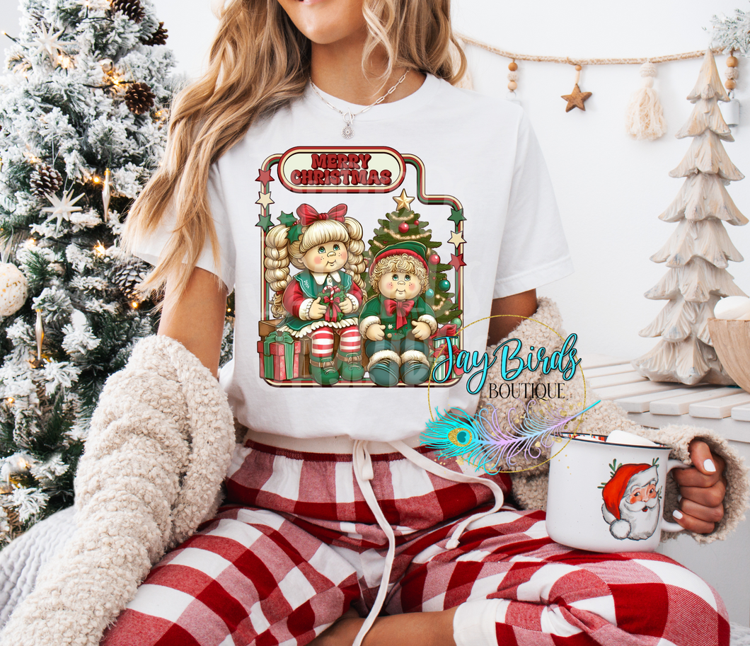Cabbage Patch Merry Christmas Solid Tee
