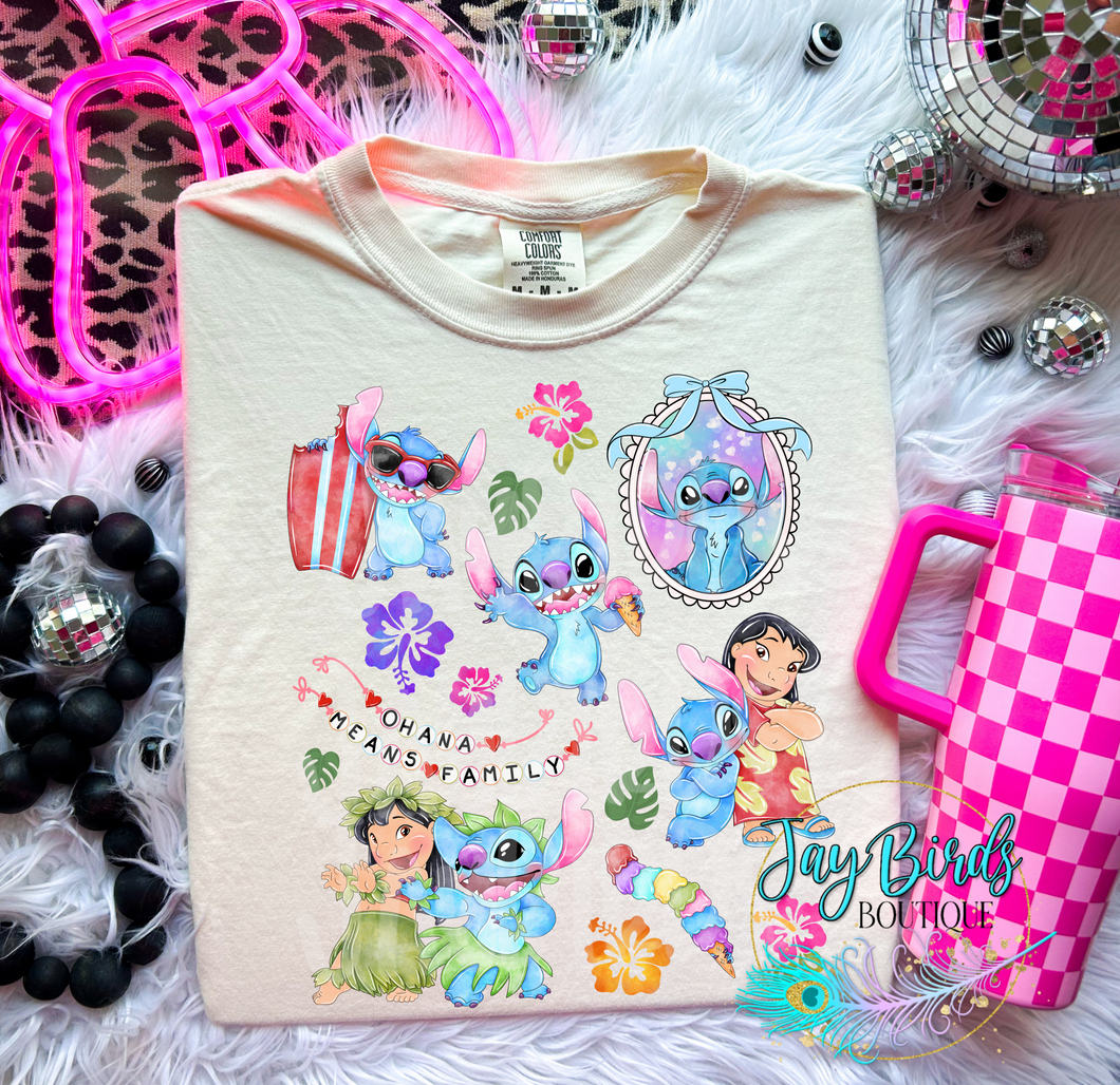 Lilo & Stitch Coquette Solid tee
