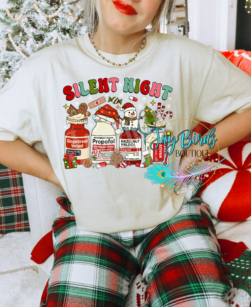 Silent night Solid tee