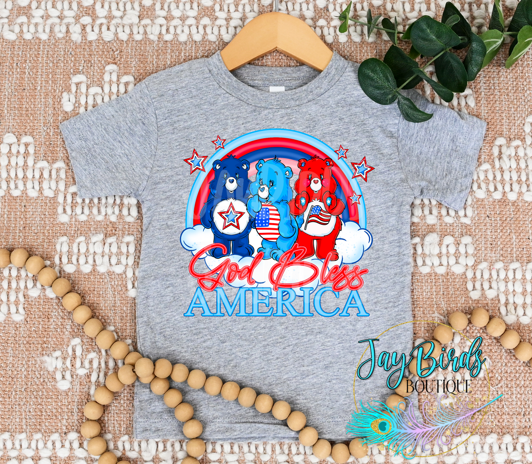 God bless America Solid Tee