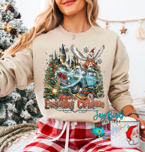 Load image into Gallery viewer, HP Christmas Fleece Crew W/ Sleeve Print
