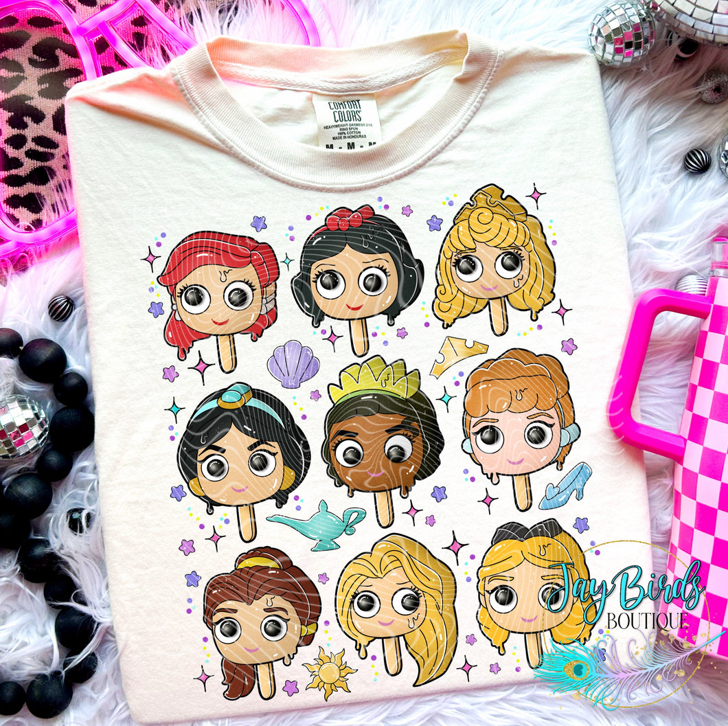 Princess ice cream solid tee