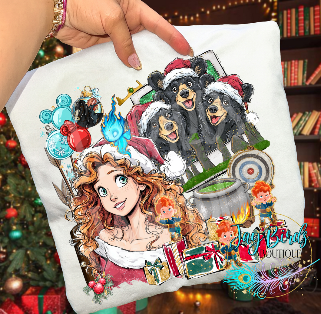 Christmas Polaroid Brave Solid tee