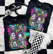 Load image into Gallery viewer, Retro Horror Squad Splatter Solid tee
