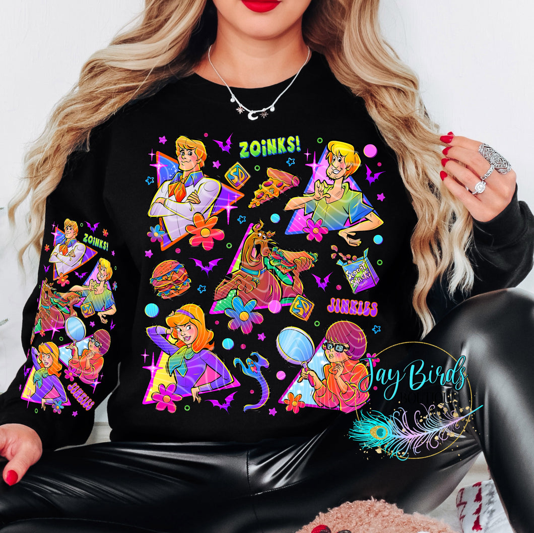 Scoob Tattoo Crew W/ Sleeve Print