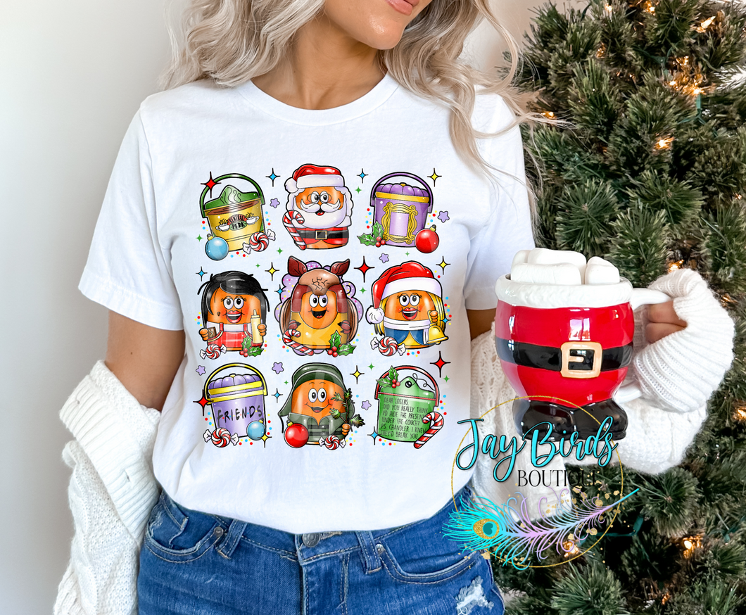 Friends Christmas Nuggets Solid Tee
