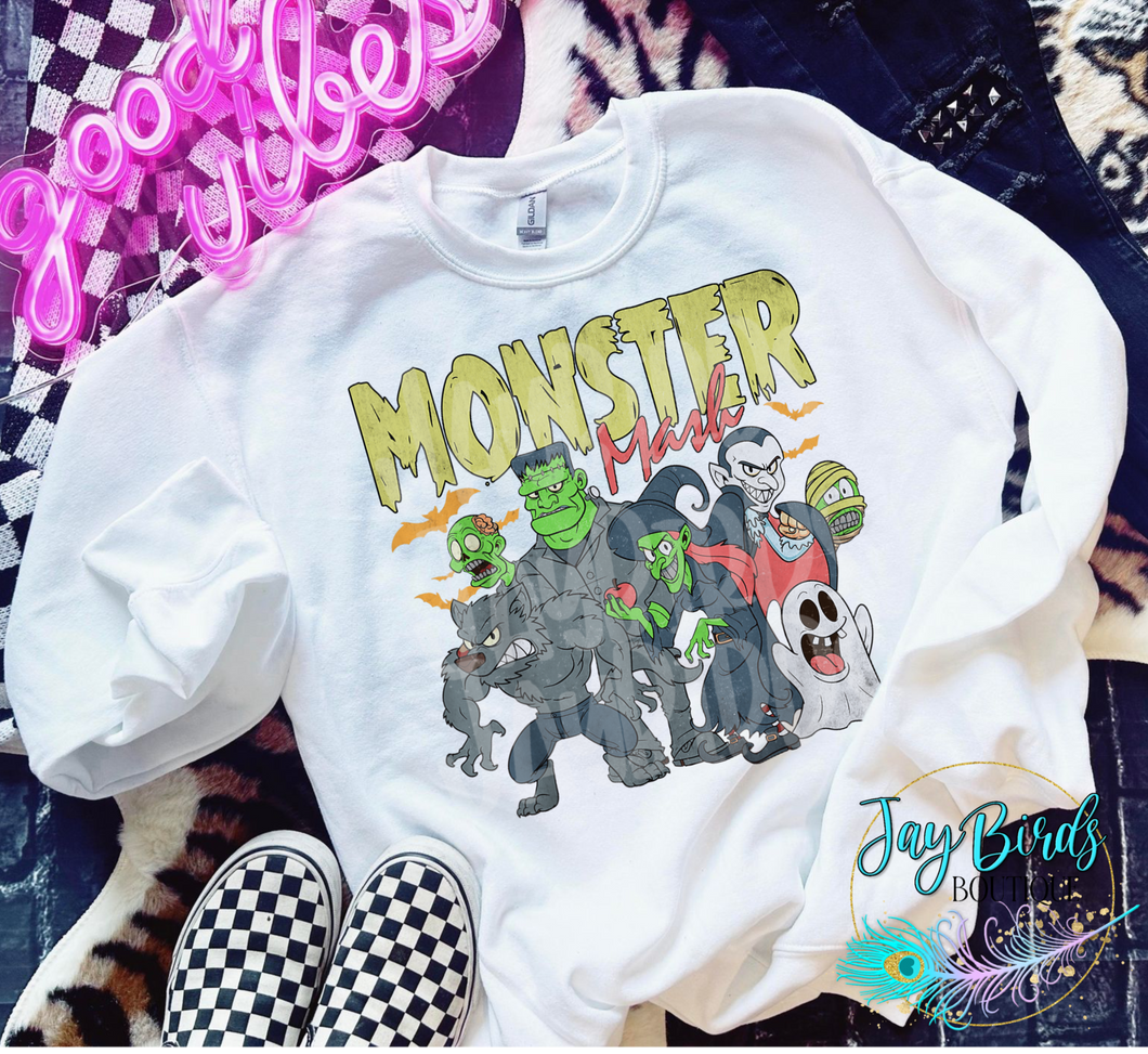 Monster Mash Vintage Fleece Crew