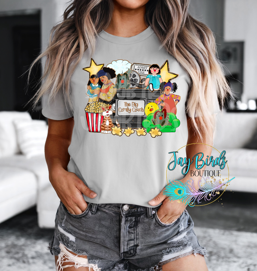 The Big Comfy Couch VHS Solid tee