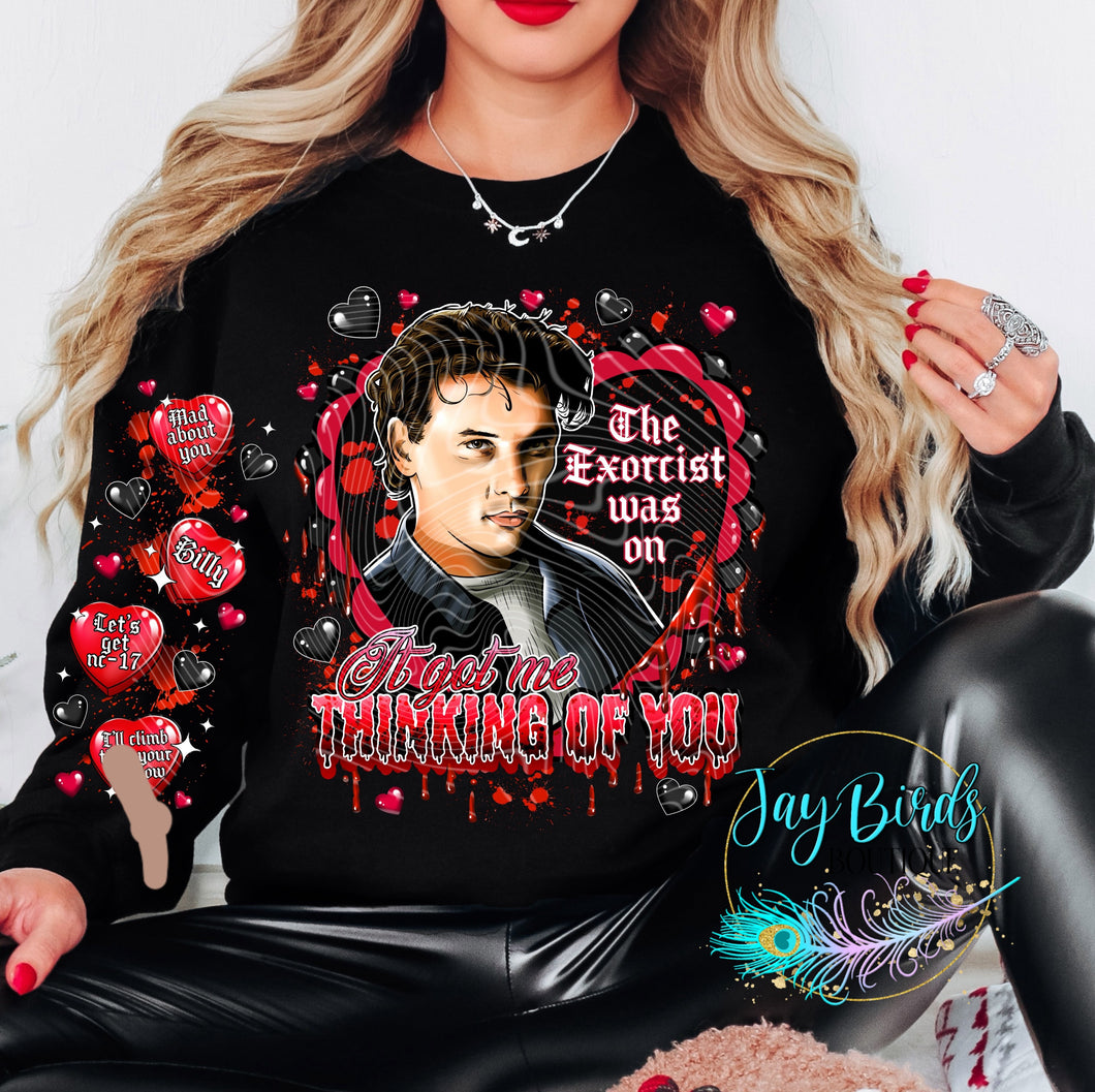 Billy Valentine Crew W/ Sleeve Print