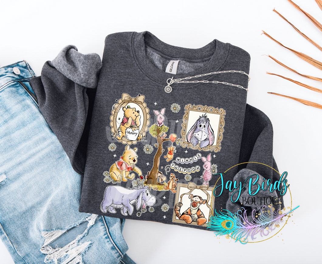 Classic Pooh & Friends Coquette Crew