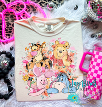 Load image into Gallery viewer, Watercolor Pooh &amp; Friends Solid tee
