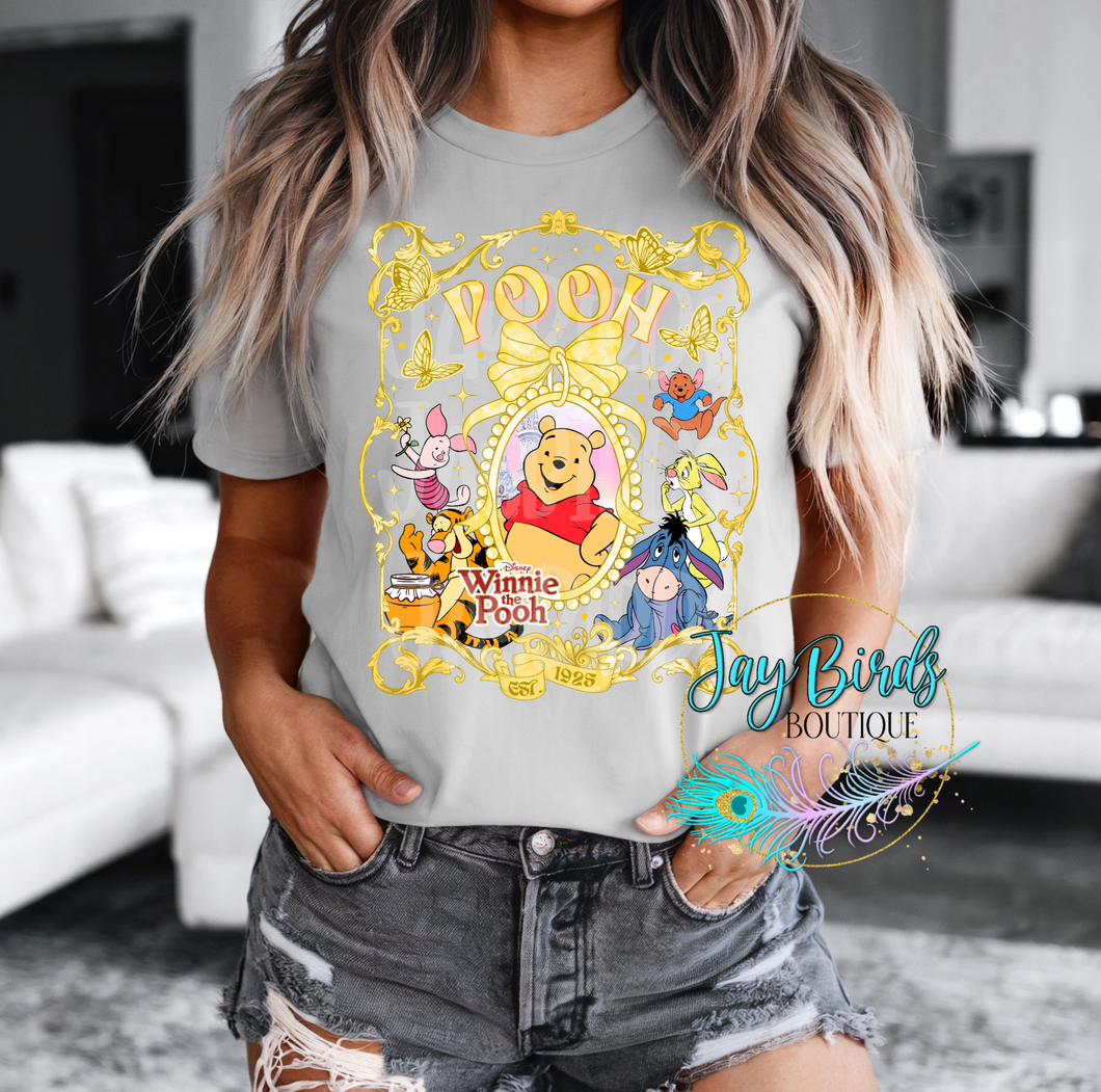 Winnie The Pooh Coquette Solid tee