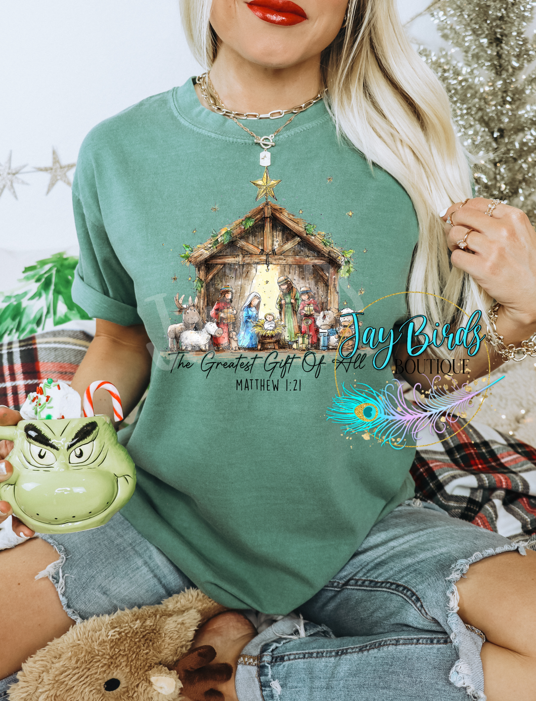 The greatest gift of all Solid tee