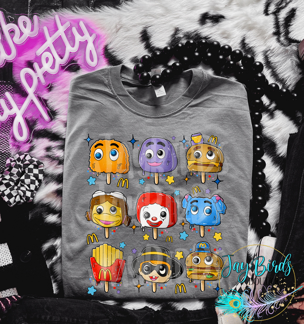 McDs ice cream pops solid tee