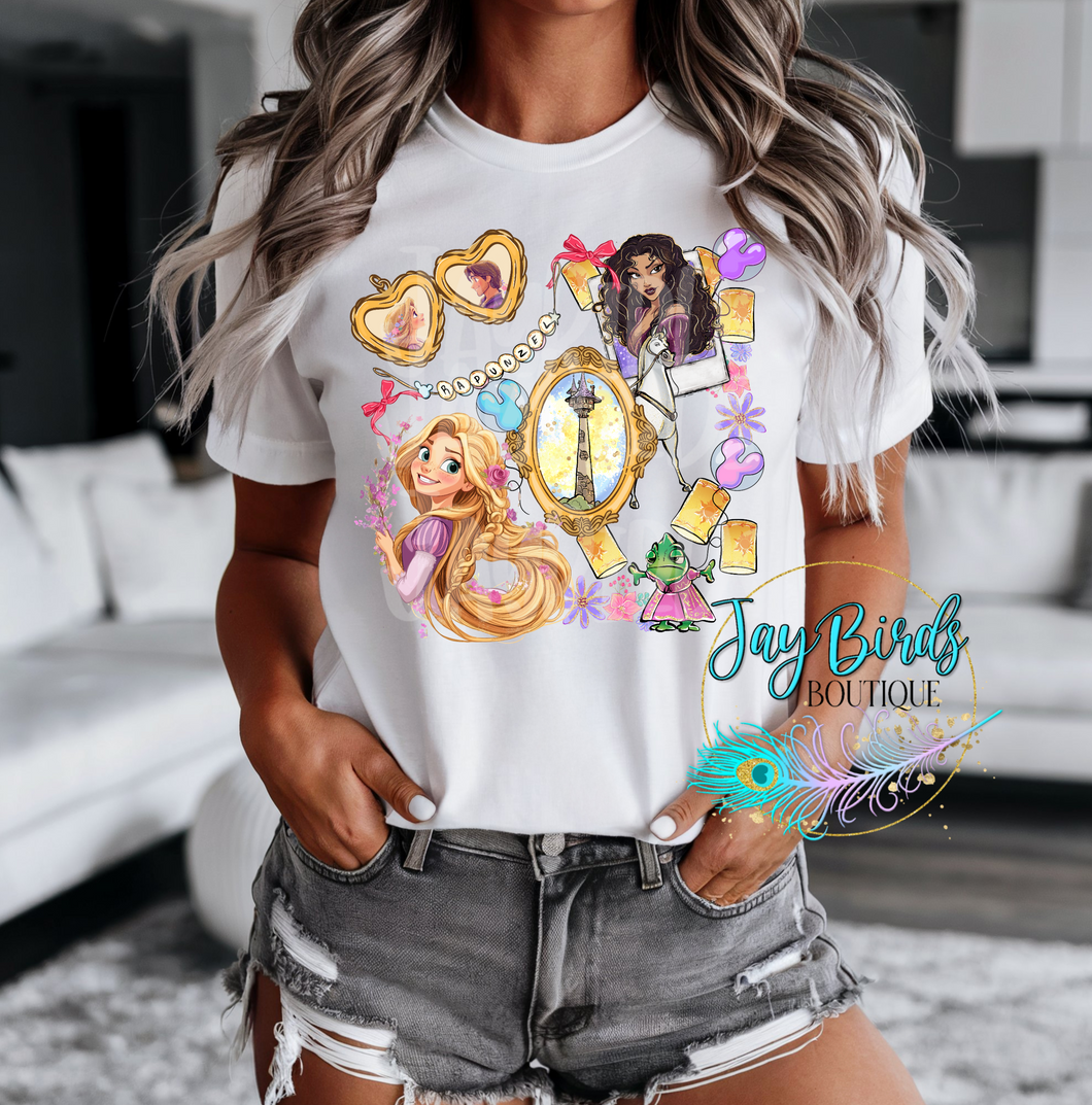Rapunzel Coquette Solid tee