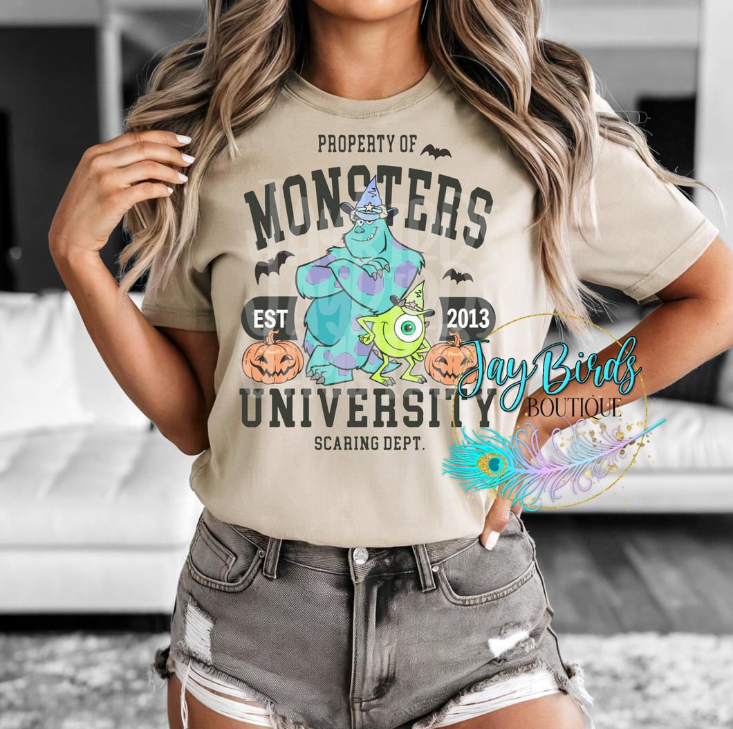 Halloween Monsters University Solid Tee