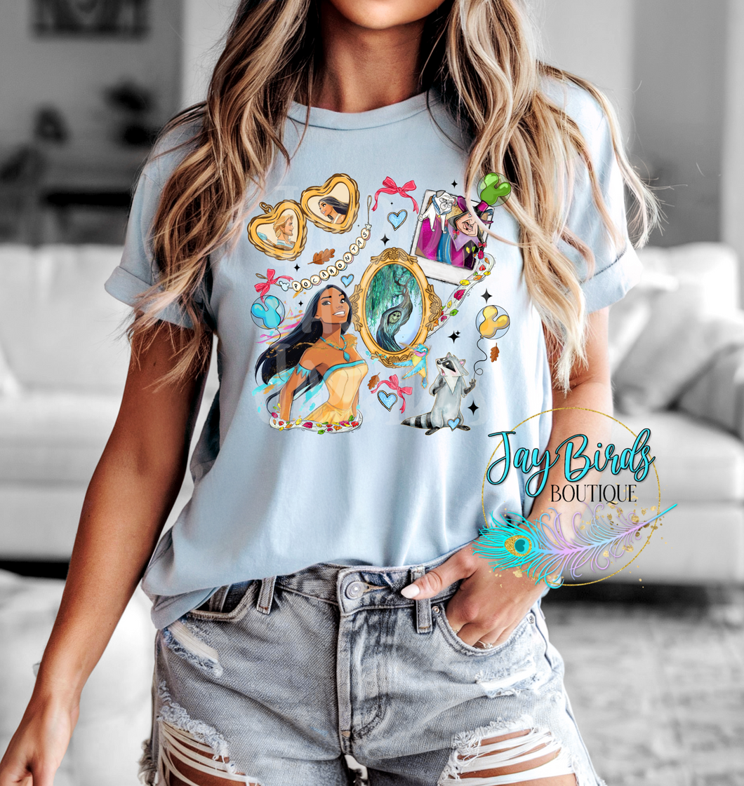 Pocahontas Coquette Solid tee