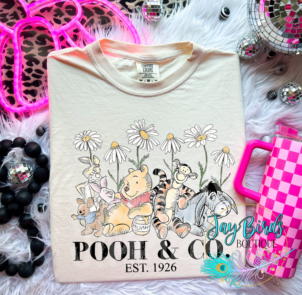 Pooh & Co Floral Solid tee