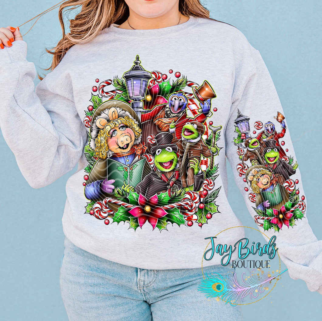 Muppets Christmas Crew W/ Sleeve Print