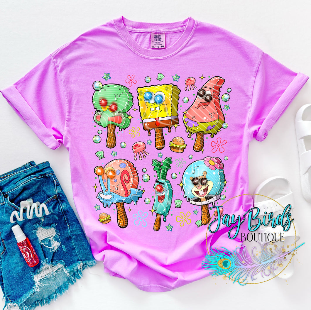 Sponge Ice cream Solid tee