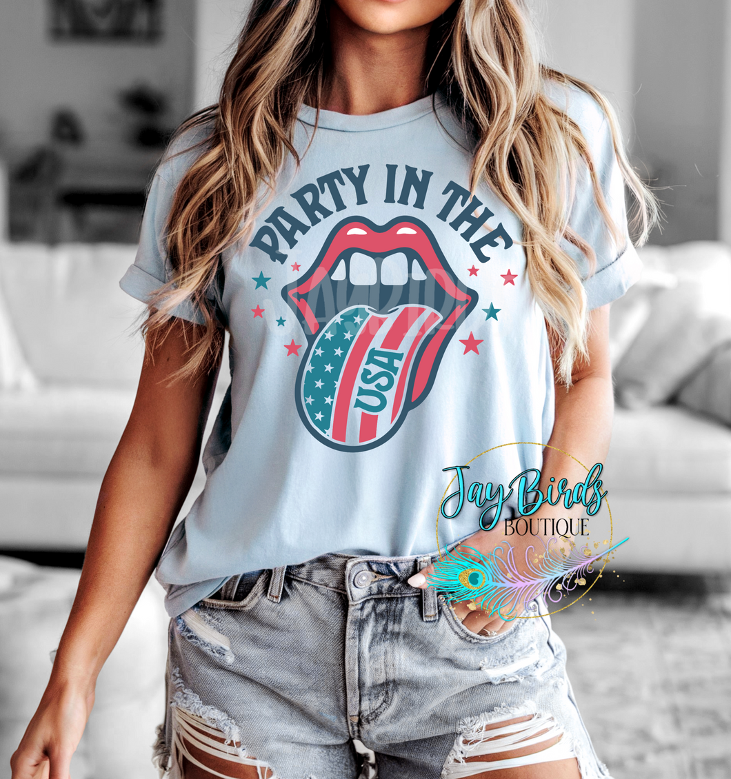 Party in the USA Solid Tee