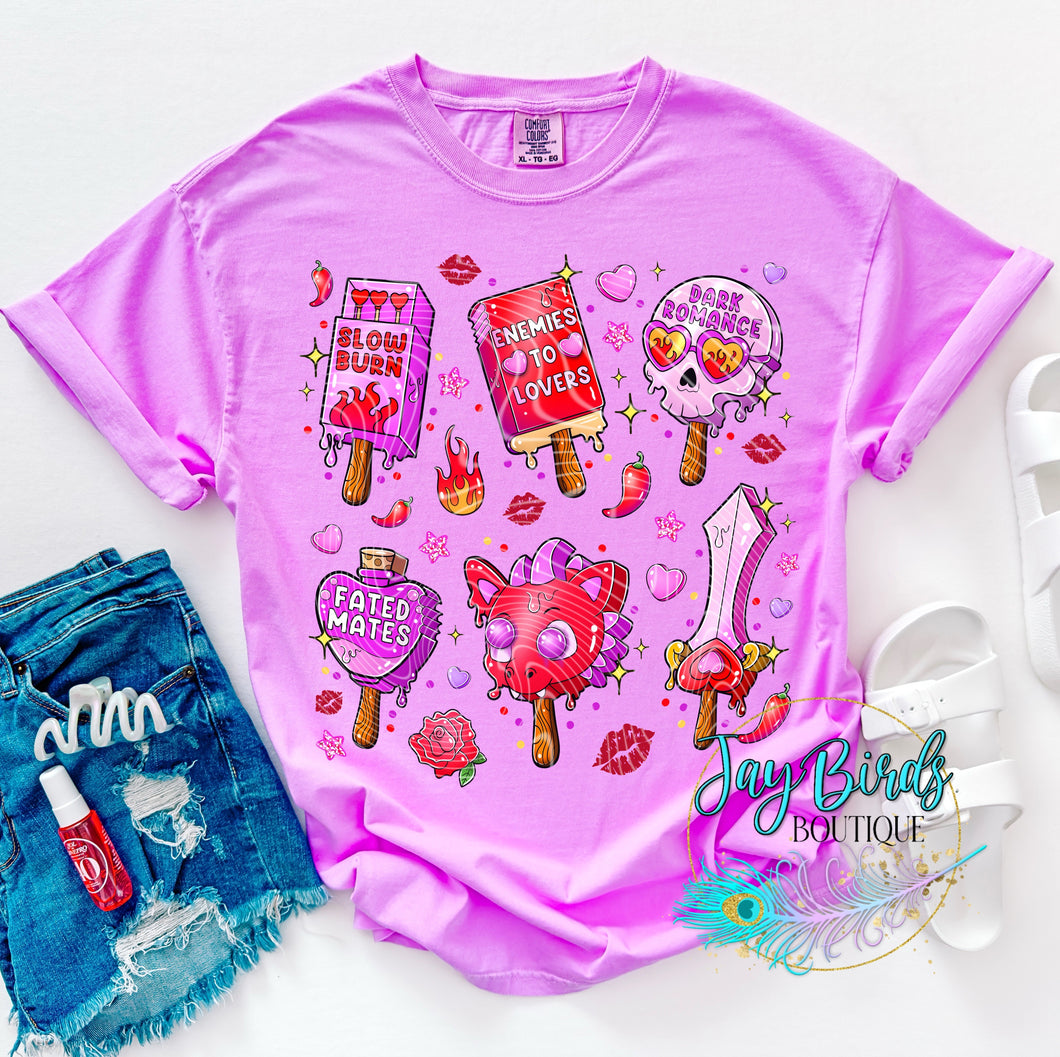 Dark romance Ice cream Solid tee