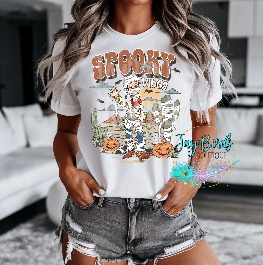 Spooky Vibes Woody Solid Tee