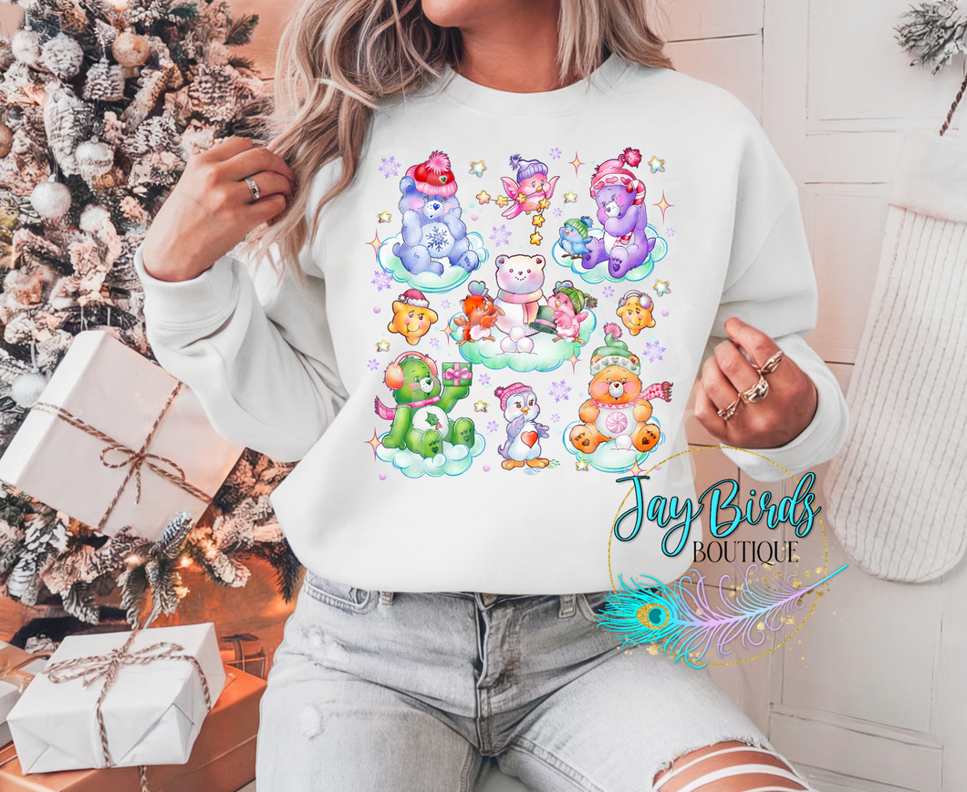 Christmas Bears Fleece crew