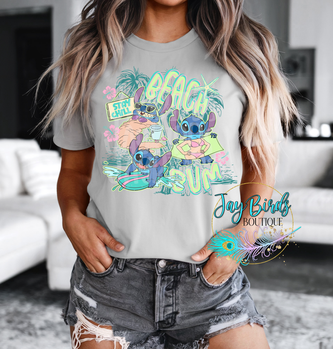 Beach Bum Stitch Solid tee