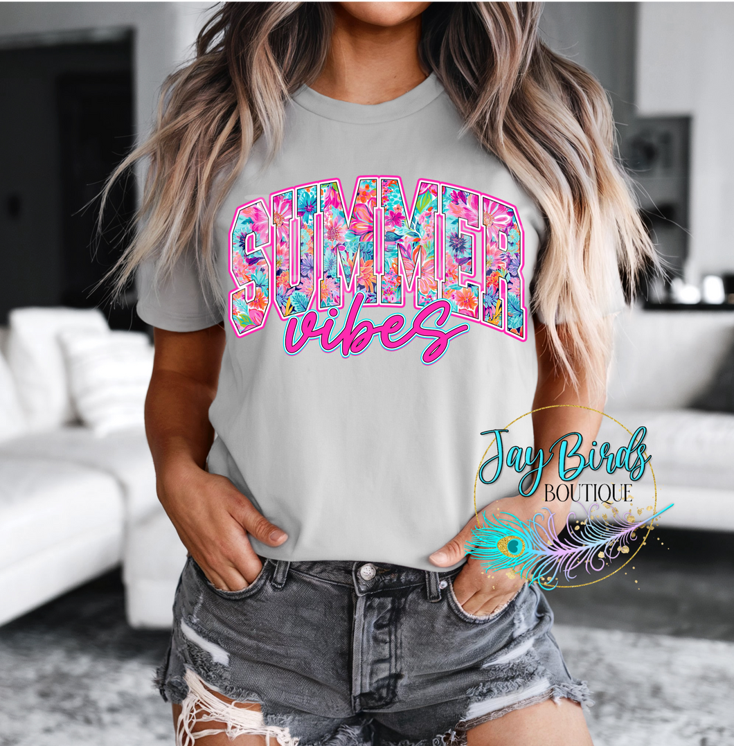 Summer Vibes Solid Tee