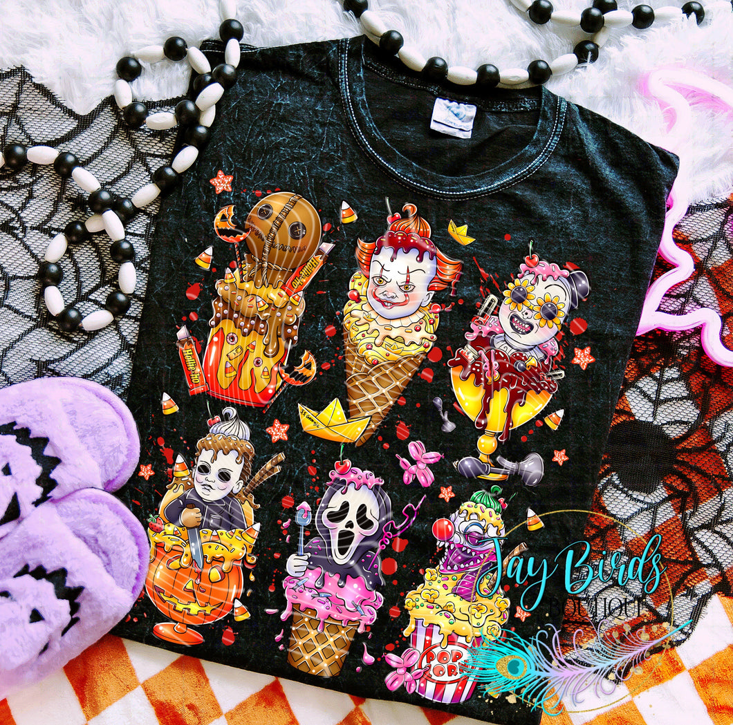 Horror Ice cream #2 Solid tee