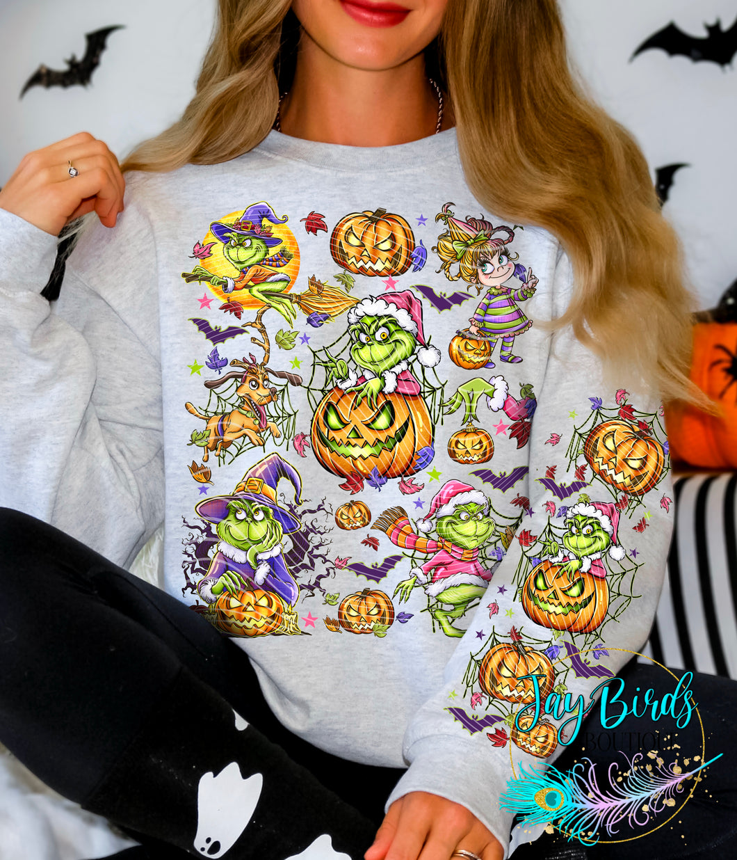 Halloween Green Guy Fleece Crew