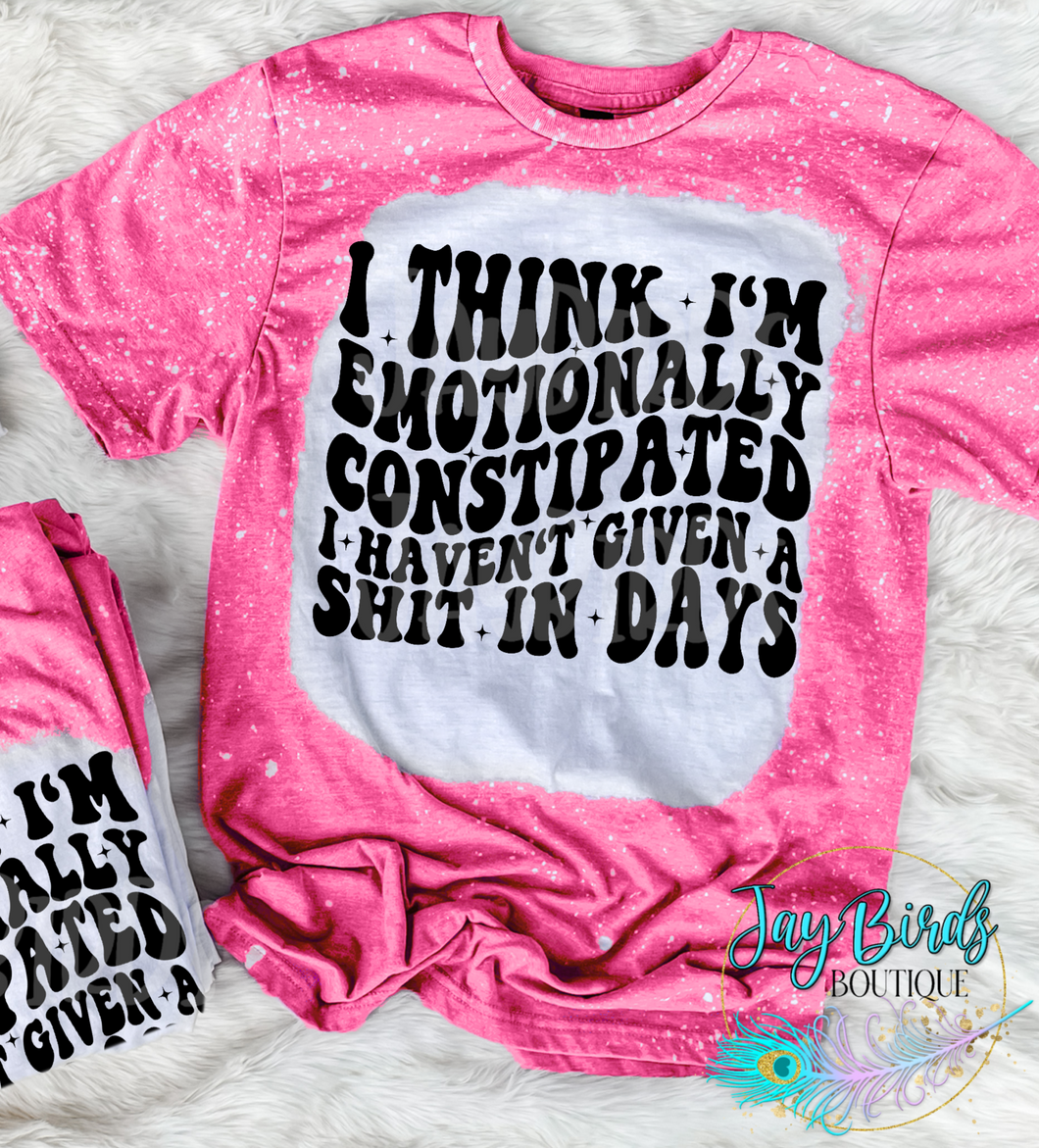 Emotionally constipated