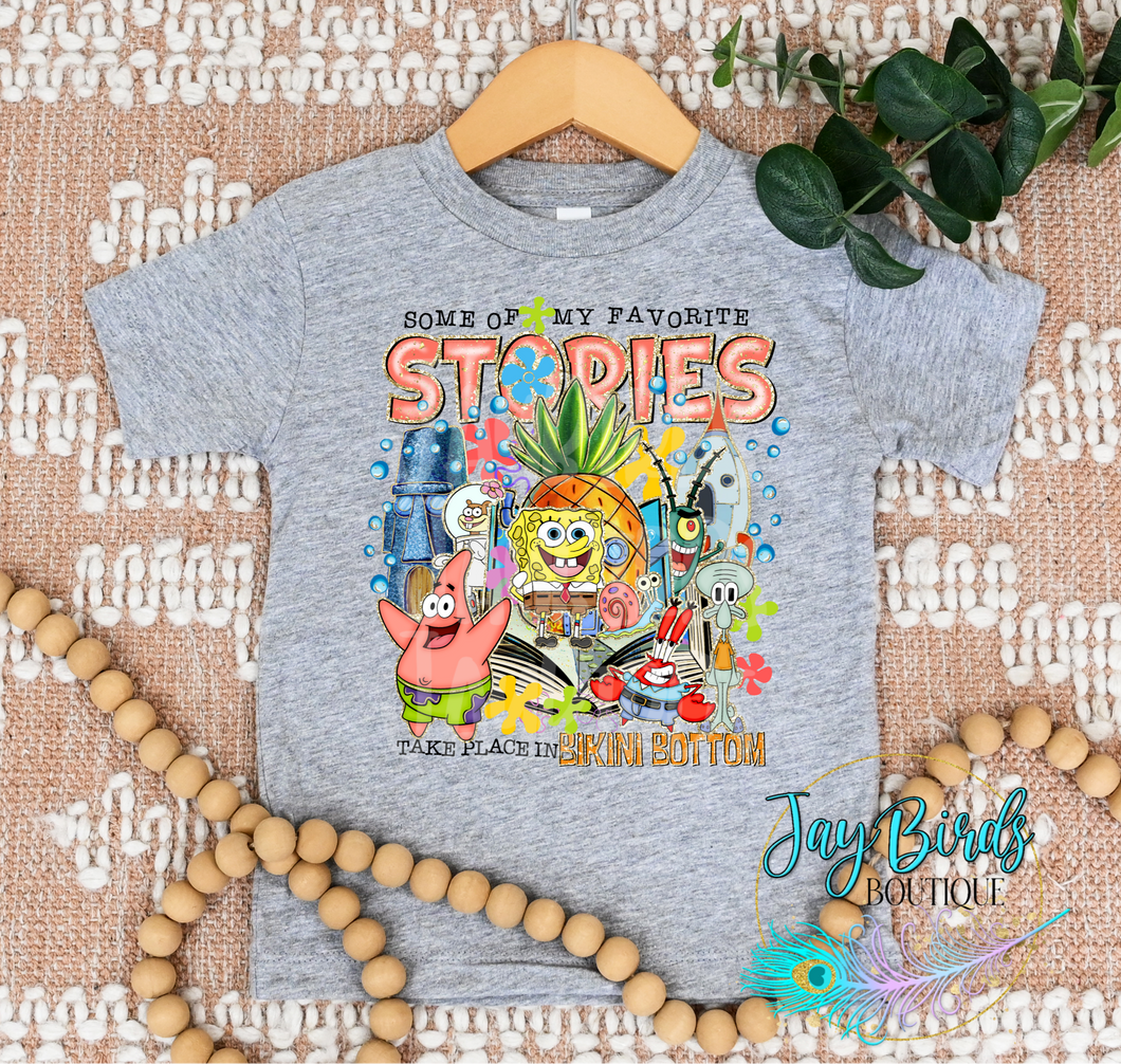 Favorite Stories Sponge Solid Tee