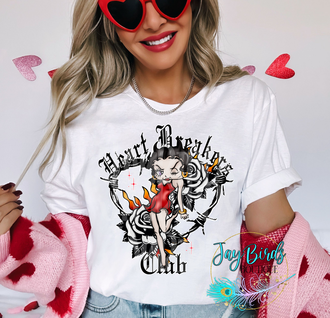 Heart Breaker Club Betty Solid Tee