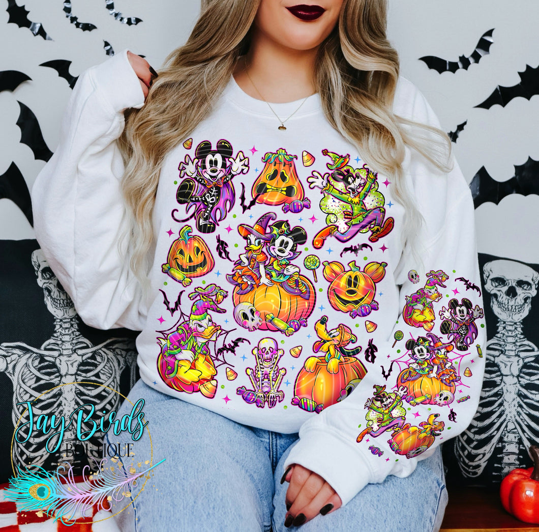 Halloween Dis Fleece Crew