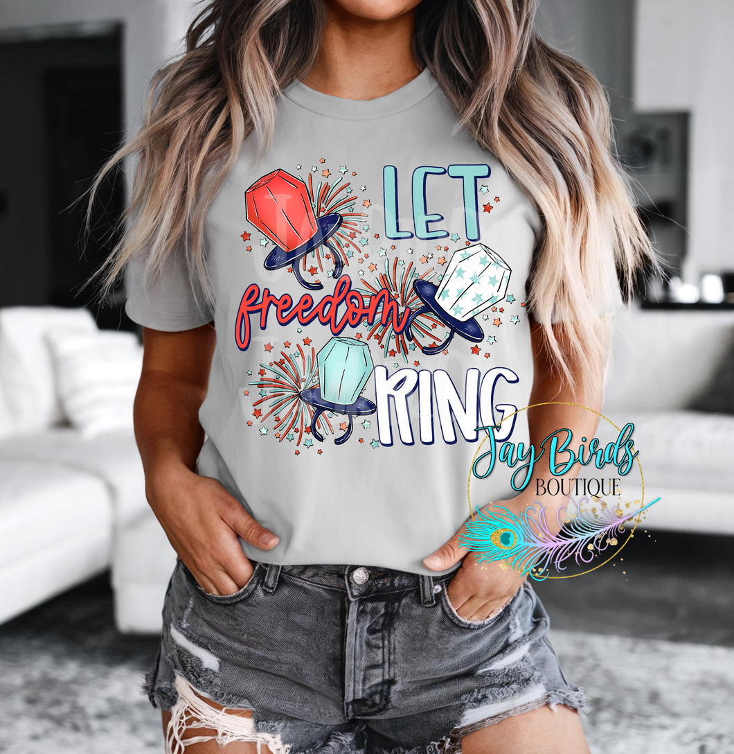 Let freedom ring Solid Tee
