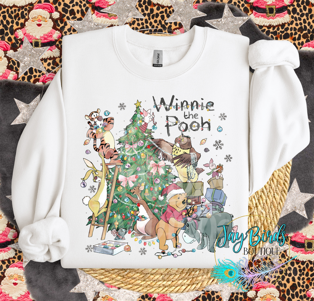Winnie the Pooh Christmas Fleece Crew