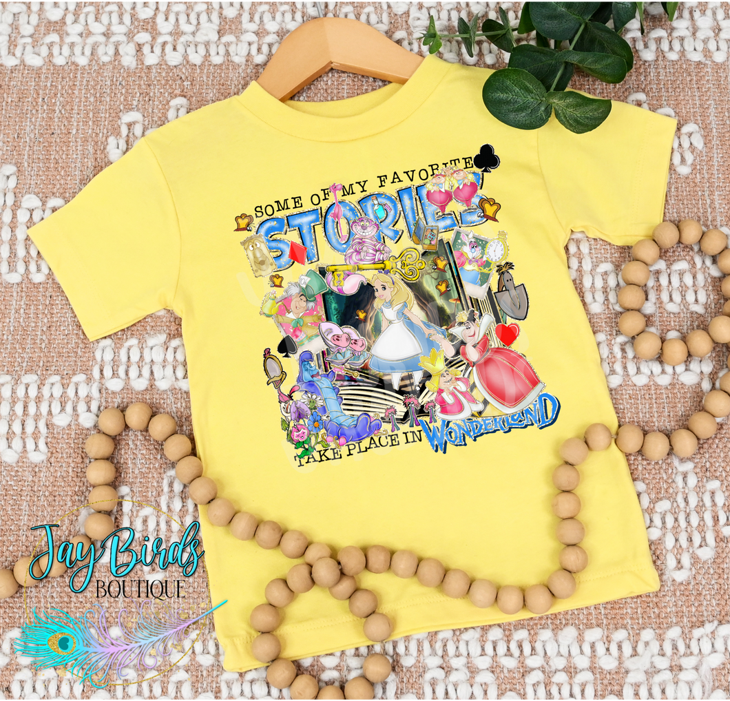 Favorite Stories Wonderland Solid Tee